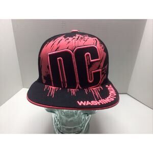 Washington DC Pink Underbrim & Paint Splatter SnapBack Hat DC One Wholesale